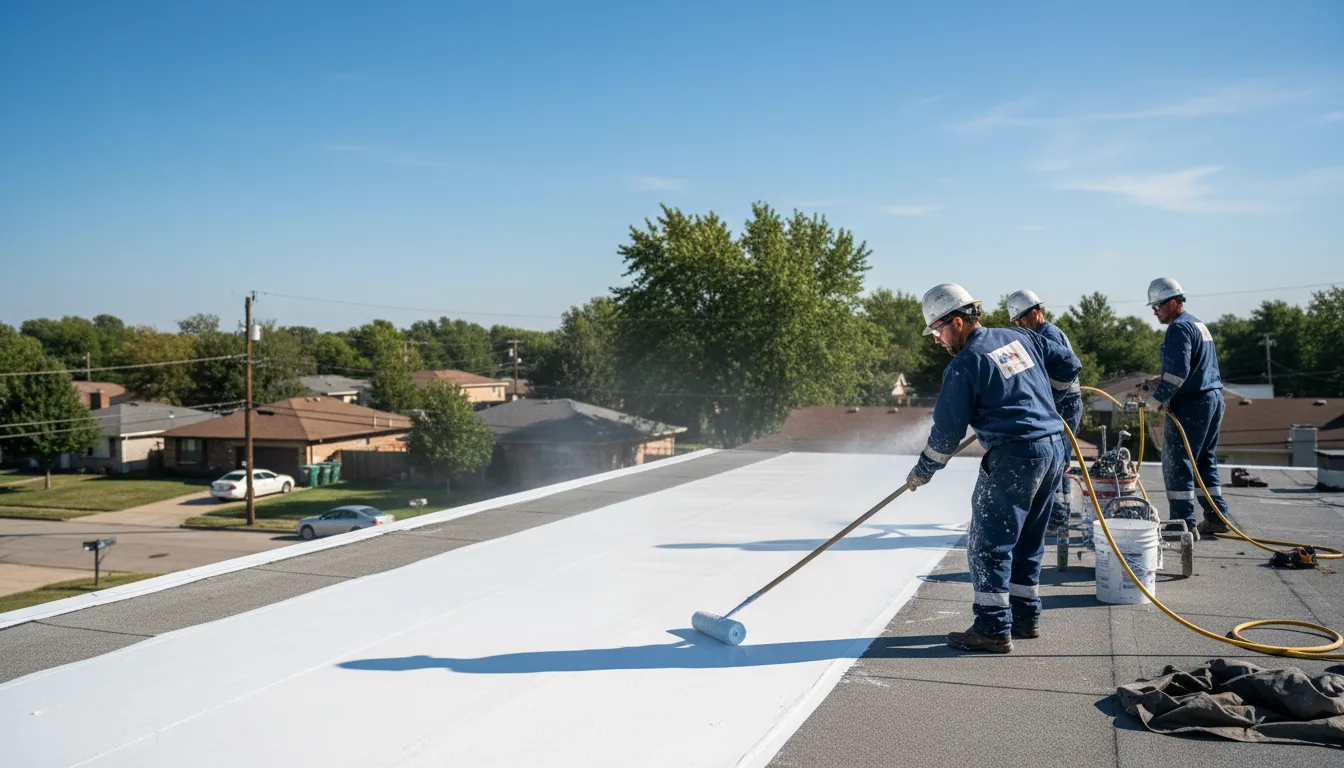 Commercial roof coating in Warrensville, NC near me